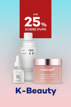 Produtos Coreanos om destaque promocional de at&eacute; 25% sobre pre&ccedil;o de Venda ao P&uacute;blico Recomendado